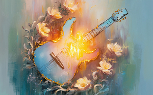 abstract oil painting that captures the essence of flowers  37