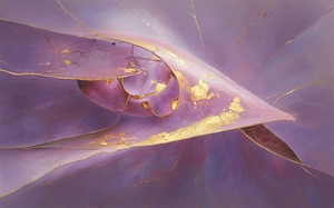 abstract oil painting that captures the essence of flowers 