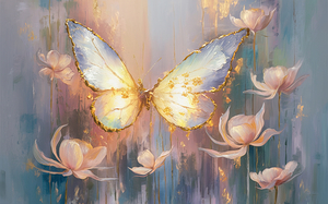 abstract oil painting that captures the essence of flowers  21