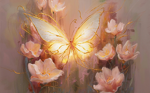 abstract oil painting that captures the essence of flowers  26