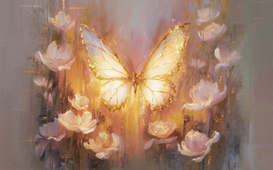 abstract oil painting that captures the essence of flowers  33