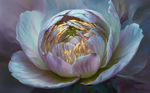 abstract oil painting that captures the essence of flowers  22