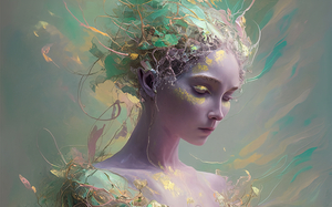 abstract oil painting that captures the essence of flowers  48