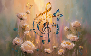 abstract oil painting that captures the essence of flowers  49