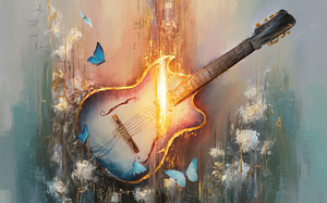 abstract oil painting that captures the essence of flowers  5