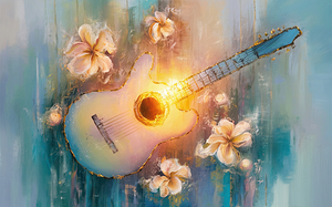 abstract oil painting that captures the essence of flowers  17