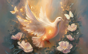 abstract oil painting that captures the essence of flowers  38