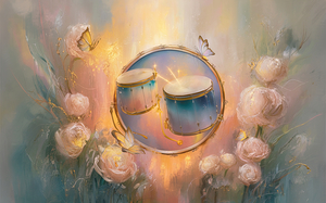 abstract oil painting that captures the essence of flowers  8