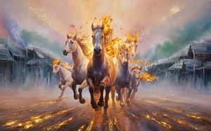 abstract oil painting that captures the essence of flowers  20