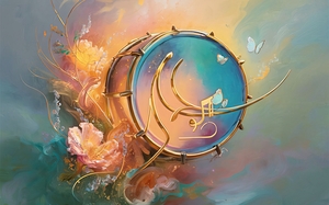 abstract oil painting that captures the essence of flowers 