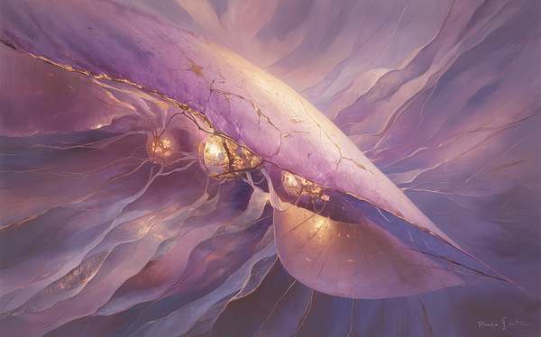 abstract oil painting that captures the essence of flowers  7 Print