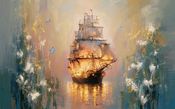 abstract oil painting that captures the essence of flowers  23 Print