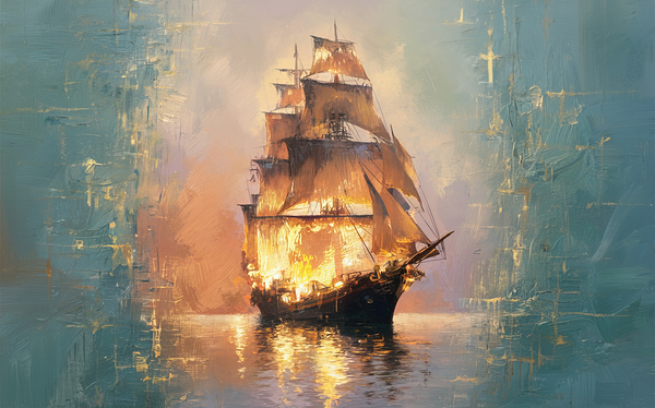 abstract oil painting that captures the essence of flowers  41 Print