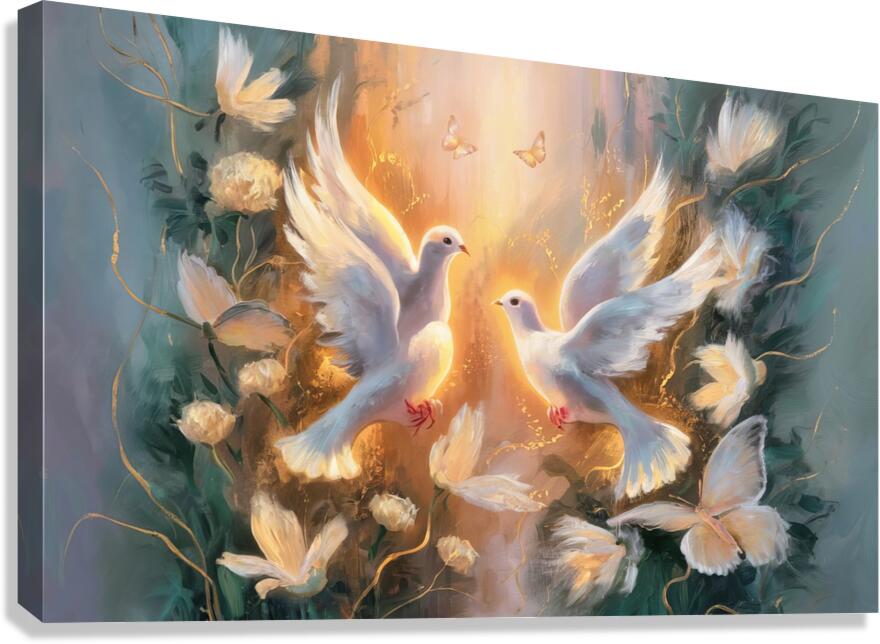 abstract oil painting that captures the essence of butterfly Canvas Print