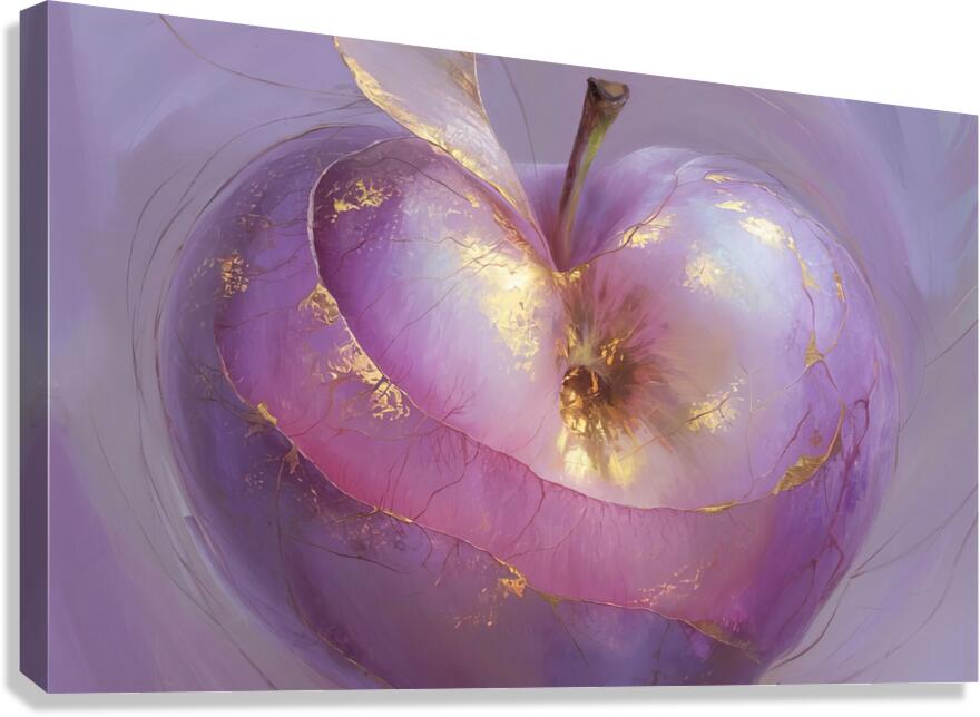 abstract oil painting that captures the essence of flowers  Canvas Print