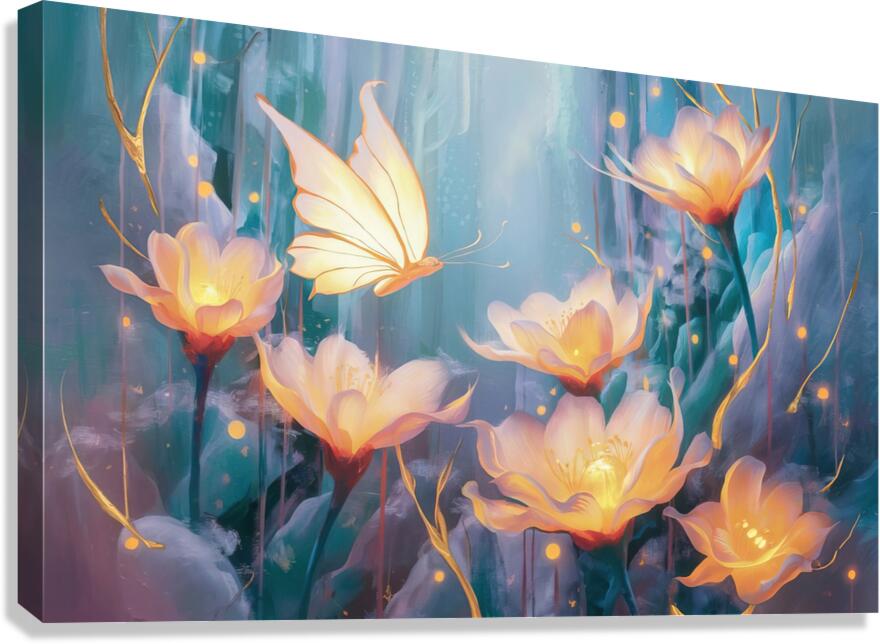 captures the essence of flowers  68 Canvas Print