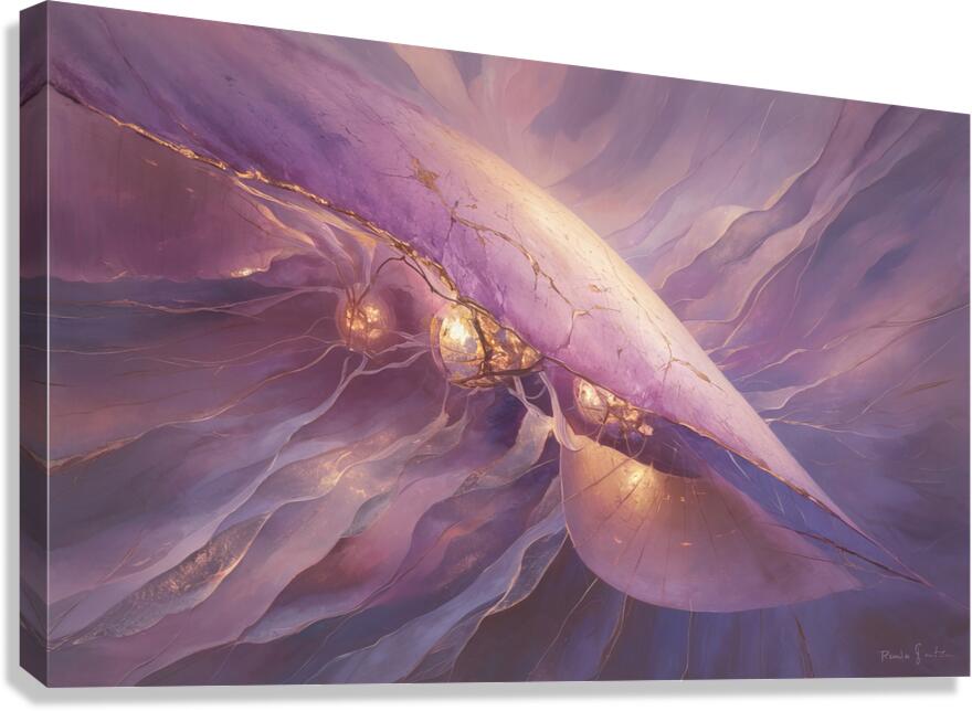 abstract oil painting that captures the essence of flowers  7 Canvas Print