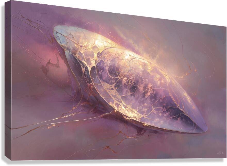 abstract oil painting that captures the essence of flowers  10 Canvas Print