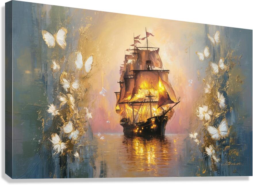 abstract oil painting that captures the essence of flowers  17 Canvas Print