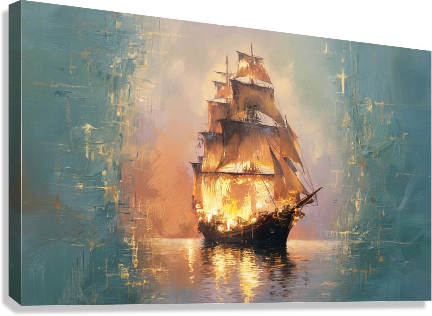 abstract oil painting that captures the essence of flowers  41 Canvas Print