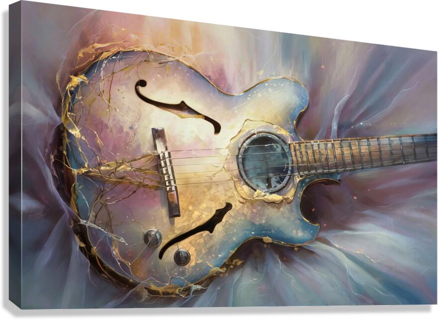 abstract oil painting that captures the essence of flowers  37 Canvas Print