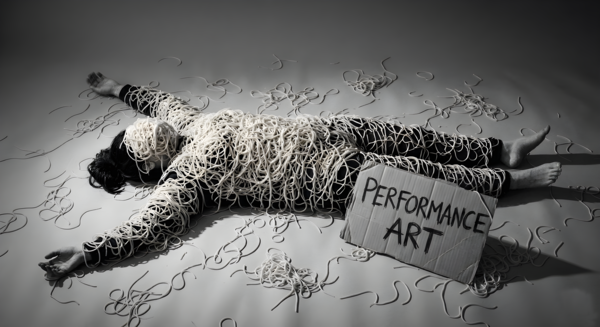 Performance Art Spaghetti  Print