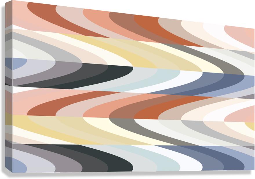 Pantone Waves Canvas Print