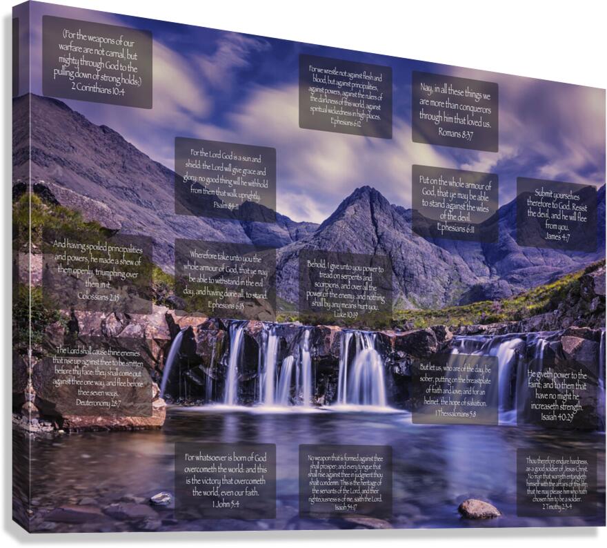 MNW7-WATERFALL2 Canvas Print