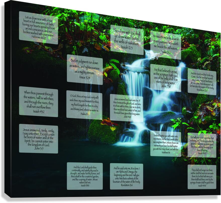 MNW16-WATERFALLS Canvas Print