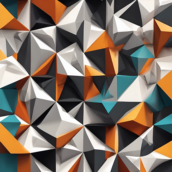 3. Abstract Geometric Patterns Print