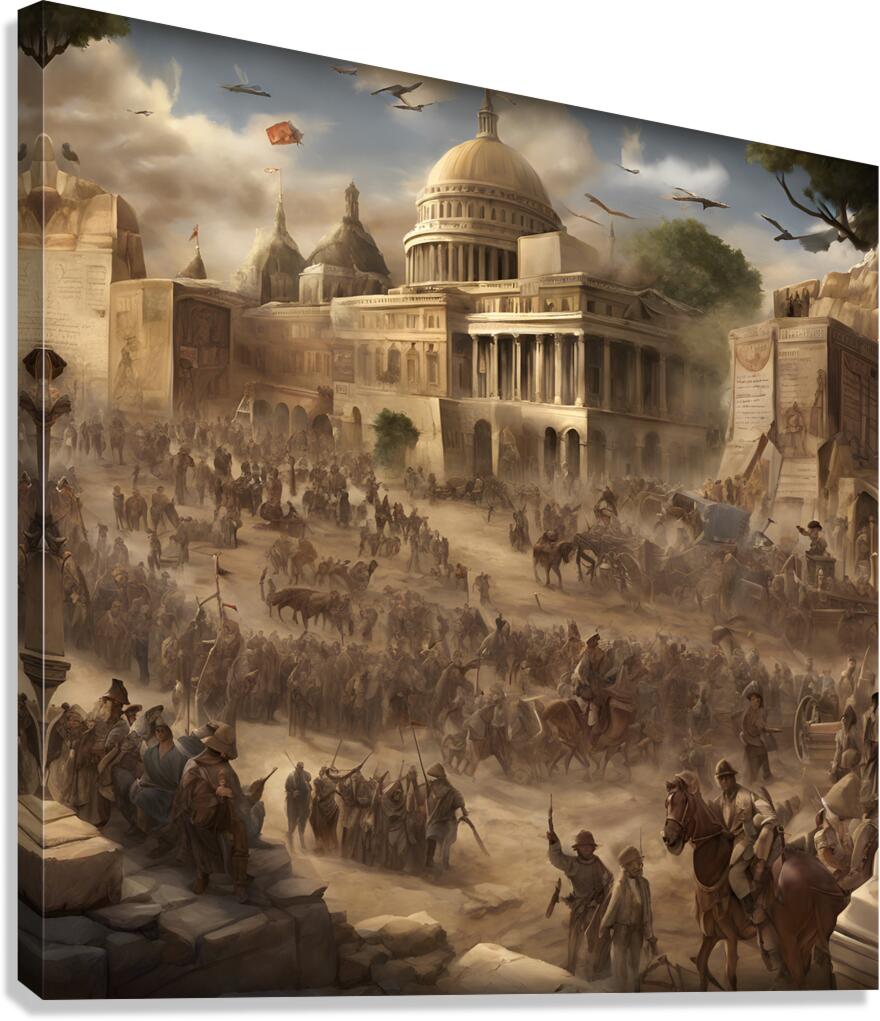 Historical Timeline Canvas Print