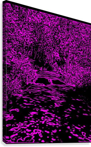 Purple trees Canvas Print