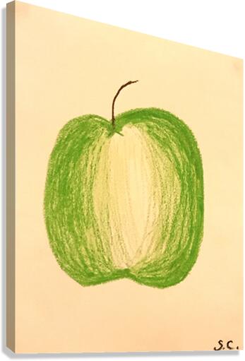 Green apple Canvas Print