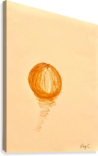 Pastel orange  Canvas Print