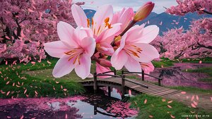 Cherry Lily in the springtime Gorgeous