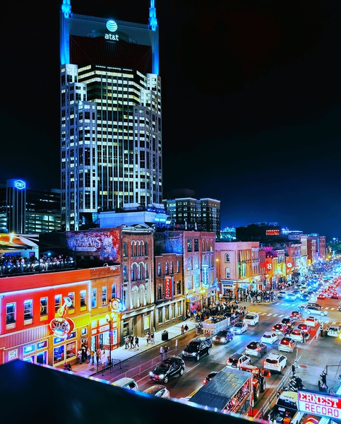 Nashville at Night by JulesSnow
