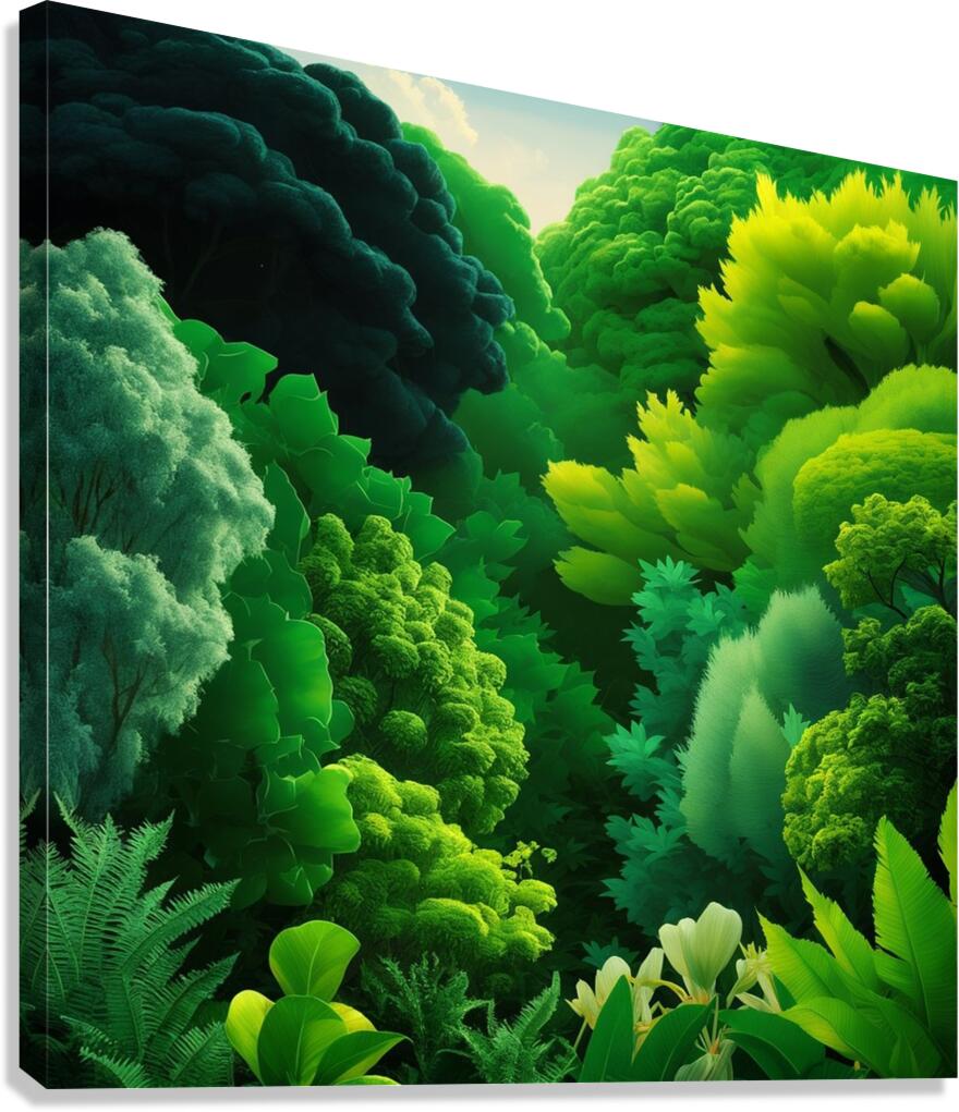 green land Canvas Print