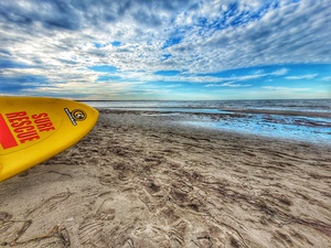 Surfboard beach