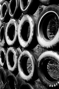 Tire wall by Mathieu LeBlanc