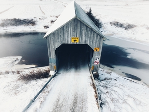 Snowy Covered Bridge
