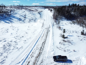 Snowy Winter Road