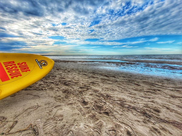Surfboard beach Print