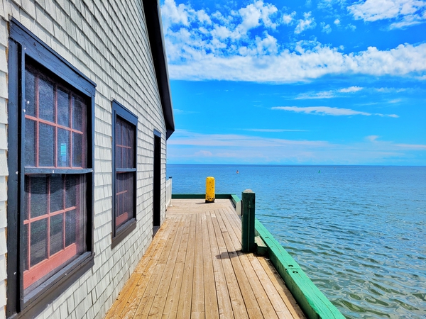 Dockside view Print