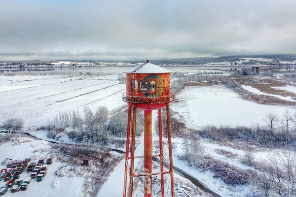 Winter tower Print