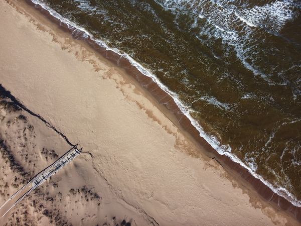 Beach from above Print