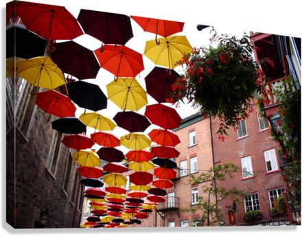 Umbrellas Canvas Print