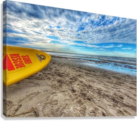 Surfboard beach Canvas Print