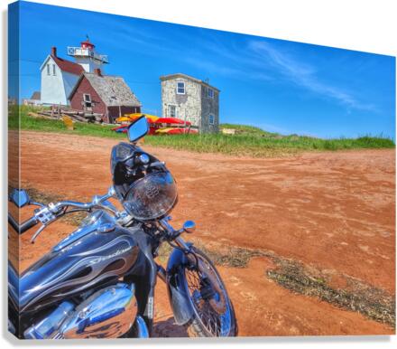 BEACHSIDE RIDE  Canvas Print