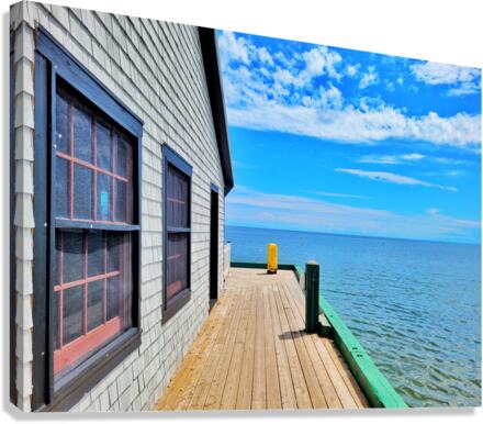 Dockside view Canvas Print