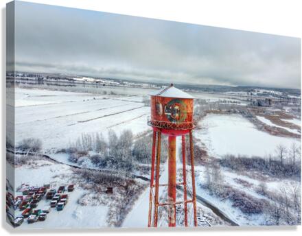 Winter tower Canvas Print